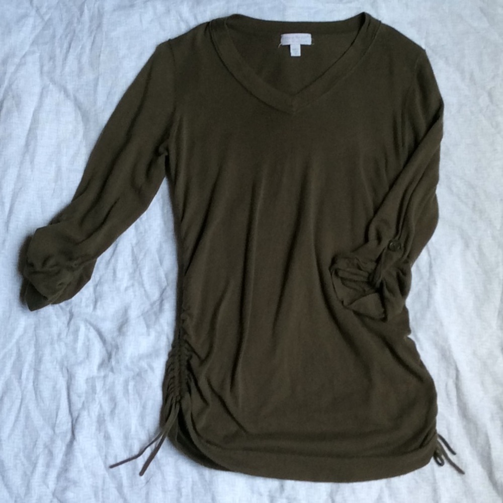 ❗️SALE CLICK FOR DETAILS❗️Green half sleeve top